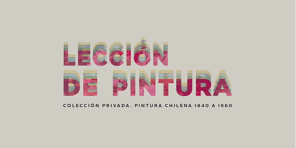 Texto en color rosa Lección de pintura chilena